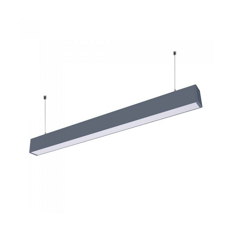 foto del prodotto lampada led lineare a sospensione 60w corpo nero doppia illuminazione up-down dimmerabile 1-10v sku-379
