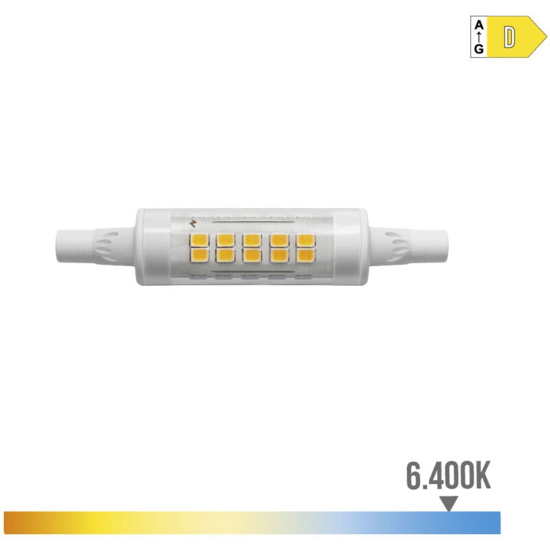 foto del prodotto lampada led lineare r7s 78mm 5,5 5,5w 800 800lm 64 6400kfralatn luce fredda 1,6x7,8cm