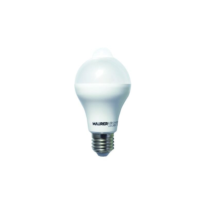 foto del prodotto lampada led maurer sensore movimento e27 10w 1055l 3000k l.calda