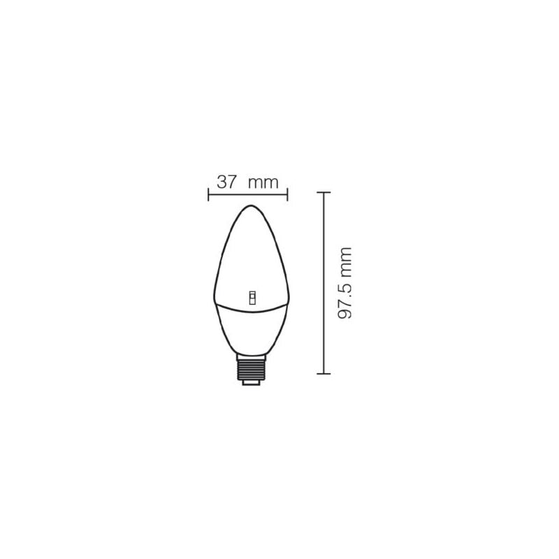 foto del prodotto lampada led oliva 8w e27 luce naturale 4000k per sostituzione lampade classiche sto11006 n eco