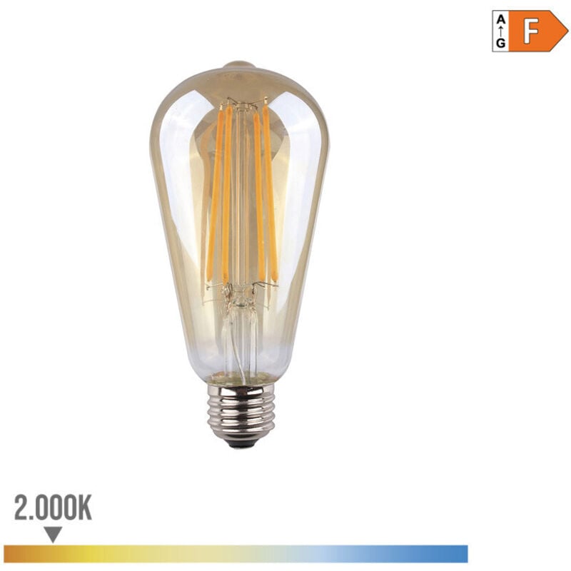 foto del prodotto lampada led ovoide vintage vetrofralatn e27 6 6wfralatn 560lmfralatn 2000kfralatn 6,4xfralatn2cm