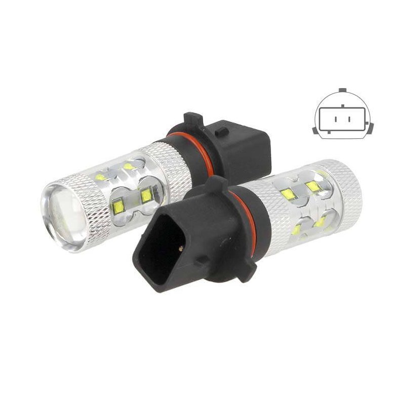 foto del prodotto lampada led p13w pg18.5d 1 50w 12v 24v bianco per luci diurne fendinebbia audi a4 q5 q5 chevrolet hyundai kia