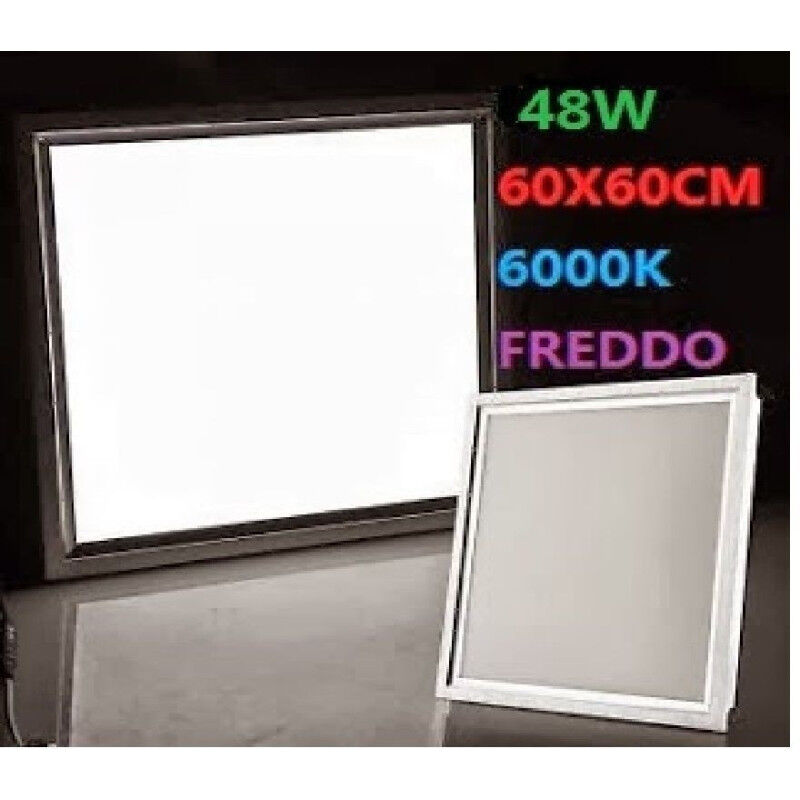 foto del prodotto lampada led pannello quadrato 48w incasso 220v freddo bianco calda 60x60cm bianco freddo trade shop traesio