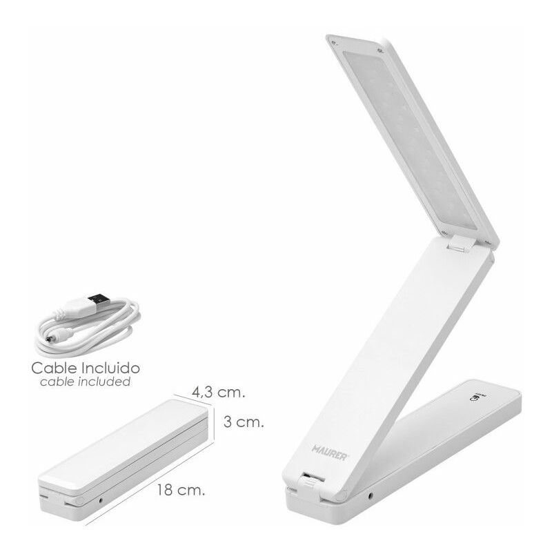 foto del prodotto lampada led pieghevole tavolo snodato 180 lumen