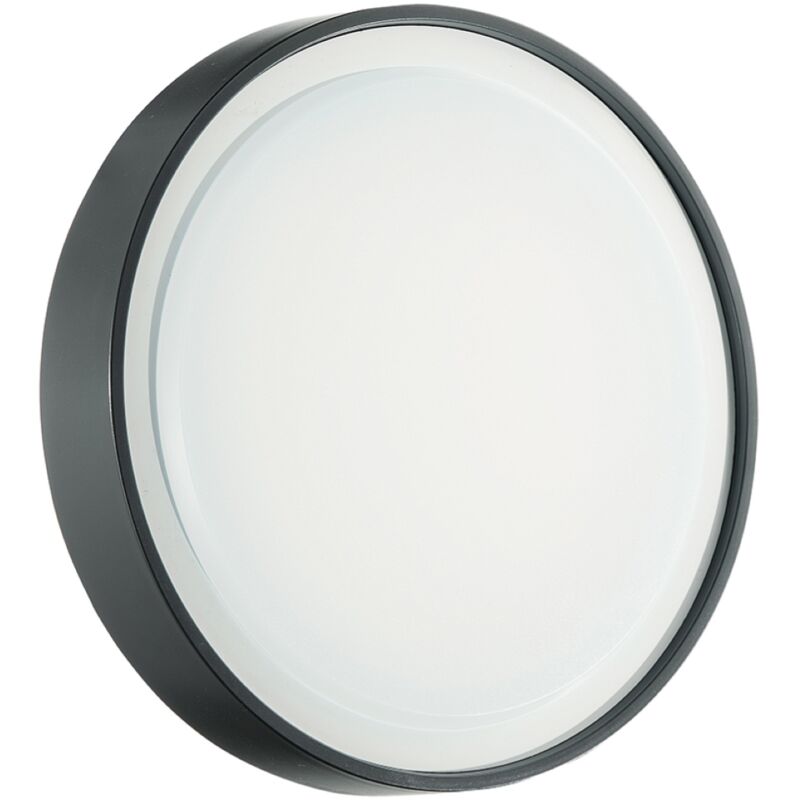 foto del prodotto lampada led plafoniera da esterno antracite d25 aidi 15w ip65