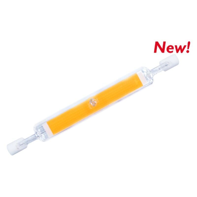 foto del prodotto lampada led r7s in vetro 118mm 8.5w 2700 k warm white novaline