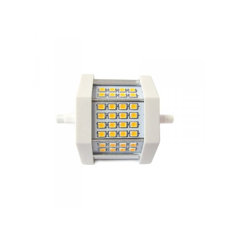 foto del prodotto lampada led r7s lineare 78mm 8w 80w 32 smd 2835 bianco caldo