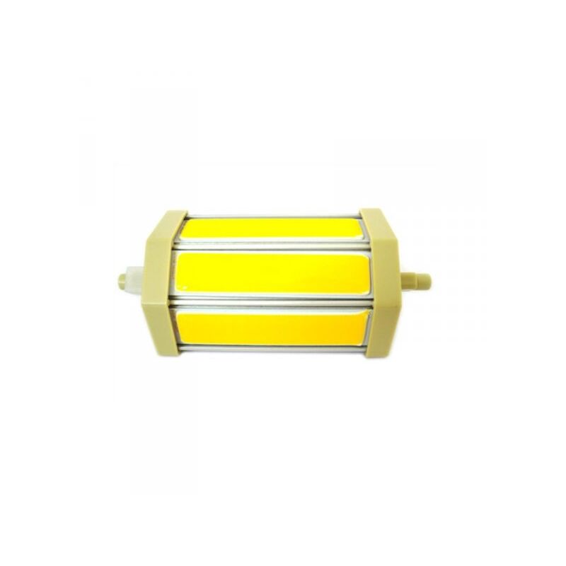 foto del prodotto lampada led r7s rx7s lineare dimmerabile 118mm cob 9w 90w 220v bianco caldo