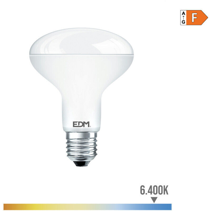 foto del prodotto lampada led r80 e2727 10w 9 932lm 64 6400kfralatn luce fredda11 8x11cm