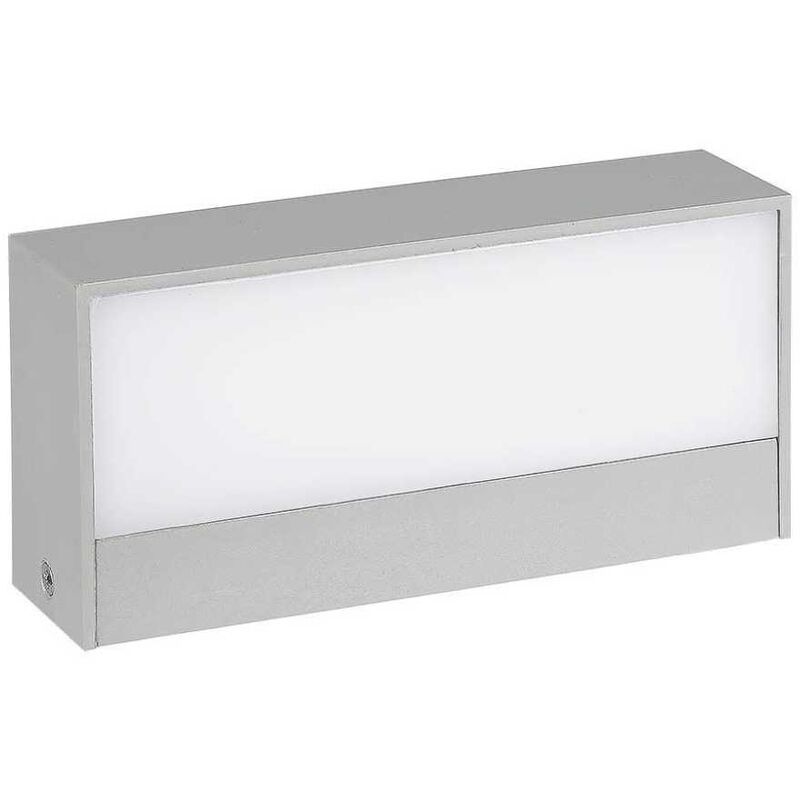 foto del prodotto lampada led rettangolare 9w doppio fascio luminoso grigio bianco naturale ip65 v tac