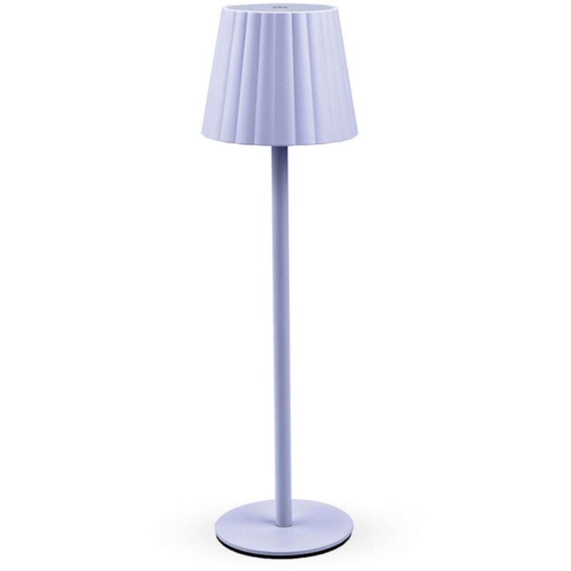 foto del prodotto lampada led ricaricabile da tavolo aurora lilla - 12 pezzi