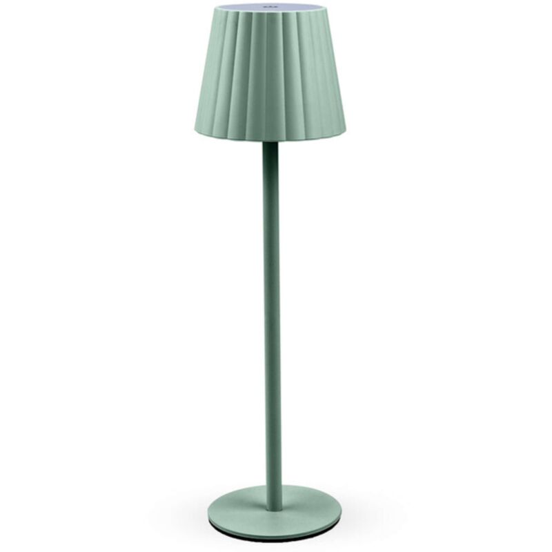 foto del prodotto lampada led ricaricabile da tavolo aurora verde - 12 pezzi