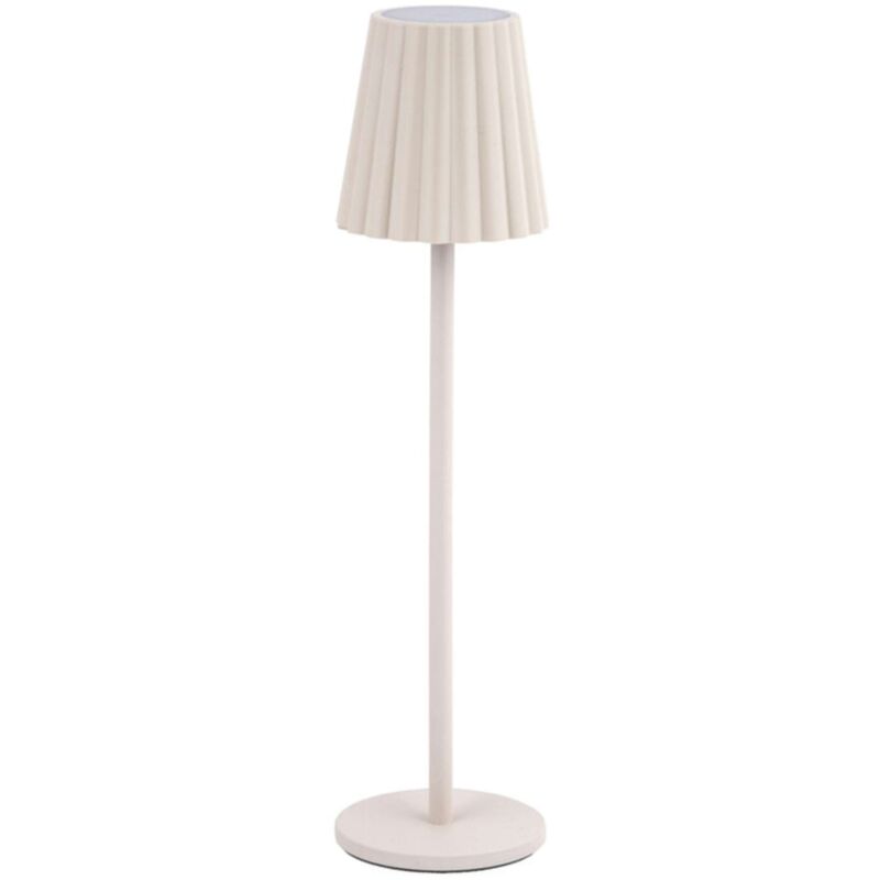 foto del prodotto lampada led ricaricabile da tavolo minu beige 12 pezzi
