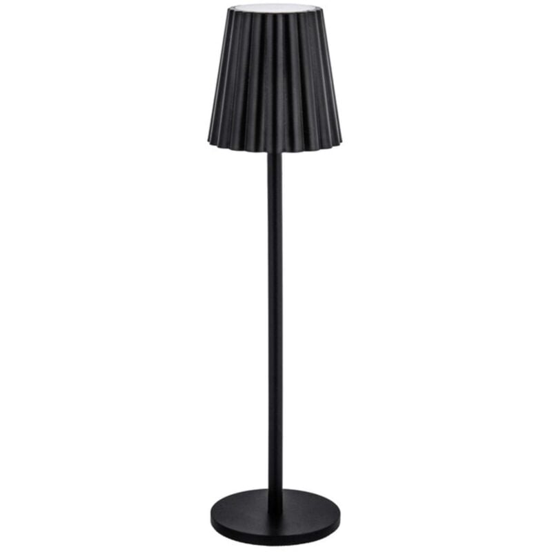 foto del prodotto lampada led ricaricabile da tavolo minu nero 12 pezzi