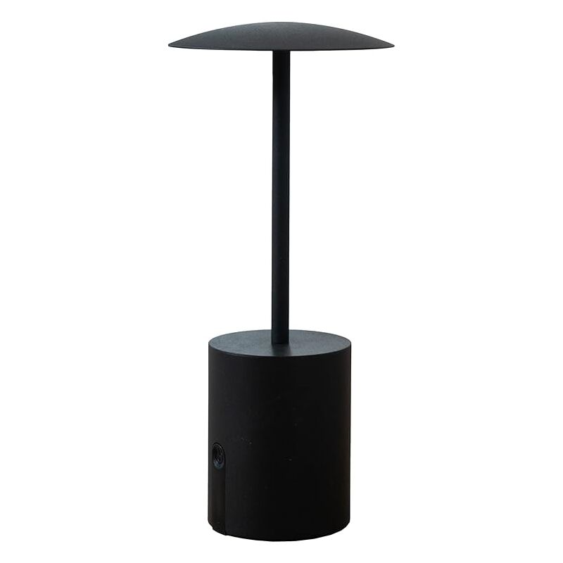 foto del prodotto lampada led rocket ricaricabile e dimmerabile nera
