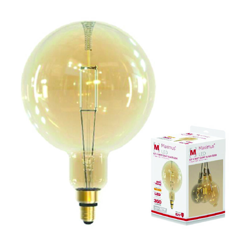foto del prodotto lampada led sfera vintage e27 4w 2200 k calda 350 lm 200x305h