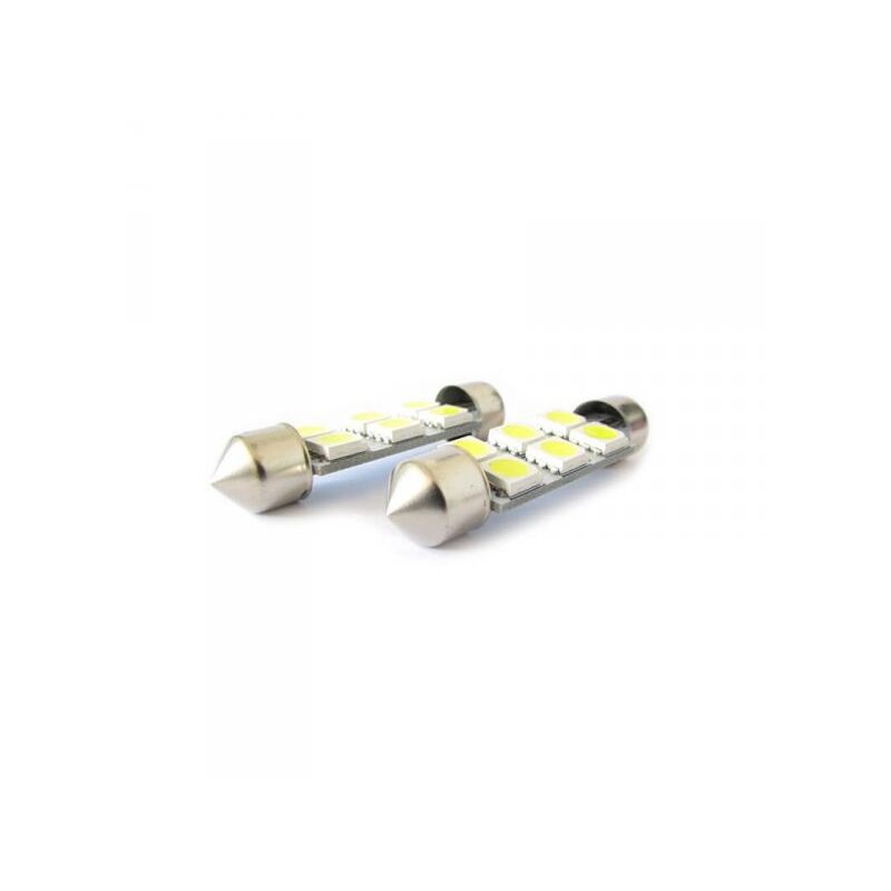 foto del prodotto lampada led siluro t11 c5w 41mm 6 smd 5050 bianco ghiaccio 12v luci targa