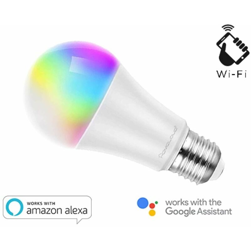 foto del prodotto lampada led smart ee 11we27 rgb bianco e27 cct dimmerabile wifi alexa e google home