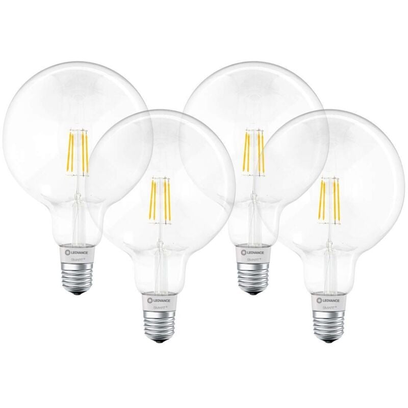 foto del prodotto lampada led smart , tecnologia bluetooth, globo filament, e27, dimmerabile, bianco caldo, 2700 k, sostituisce lampadine da 50 w, controllabili con