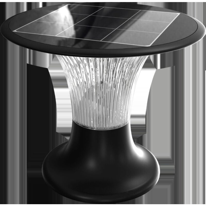 foto del prodotto lampada led solare 15w da terra batteria lifepo4 3.2v colore nero cct 6000k 4000k ip65 v tac