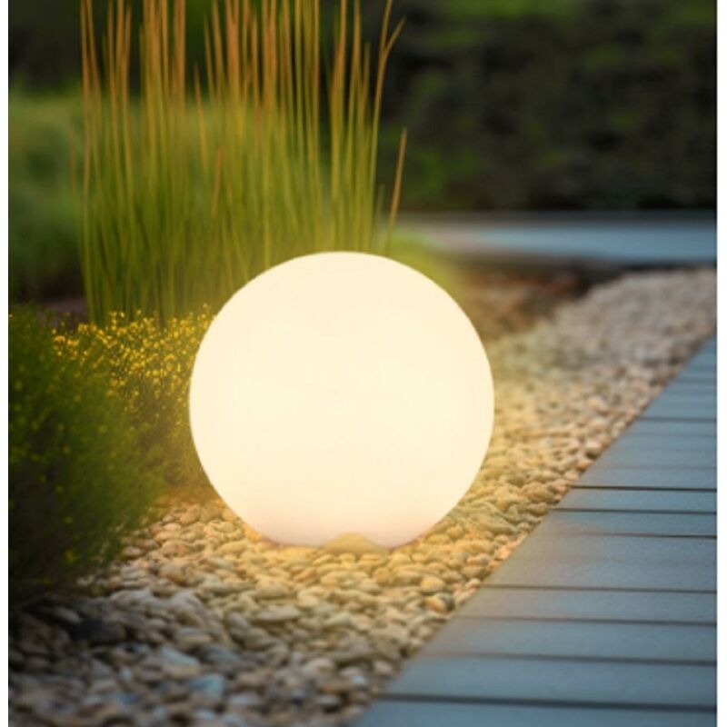 foto del prodotto lampada led solare bolla d300xh280 mm 0.70w rgb 3000k luce calda bll 043000 century