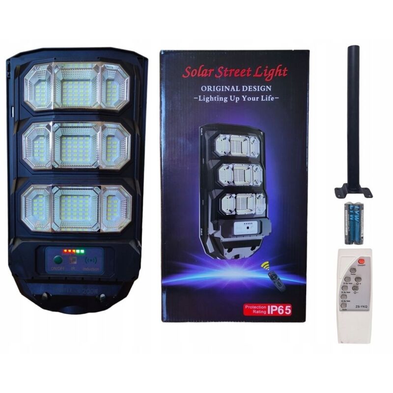 foto del prodotto lampada led solare lampione stradale 1500w 30ah