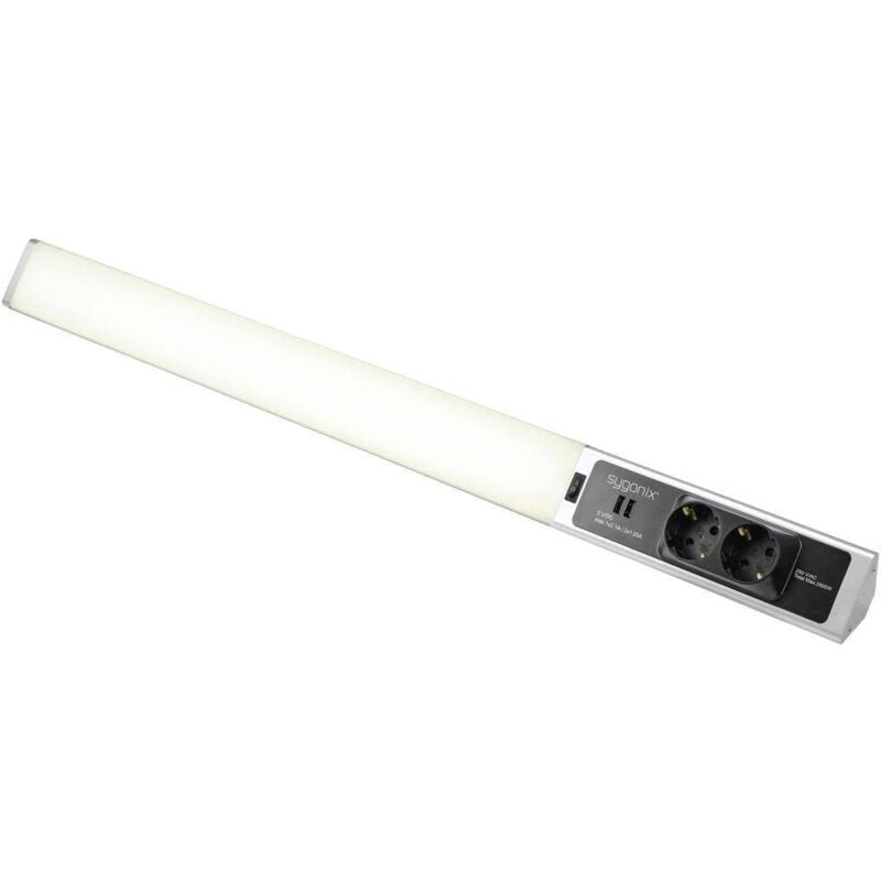 foto del prodotto lampada led sottopensile smd led 18 w bianco neutro argento, bianco - sygonix