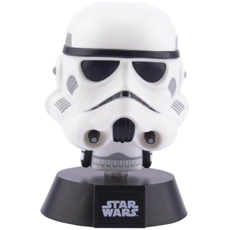 foto del prodotto lampada led star wars stormtrooper 10cm luce icona decorativa pp6383sw