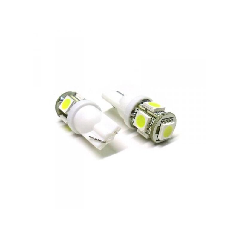 foto del prodotto lampada led t10 w5w 5 smd 5050 bianco 12v