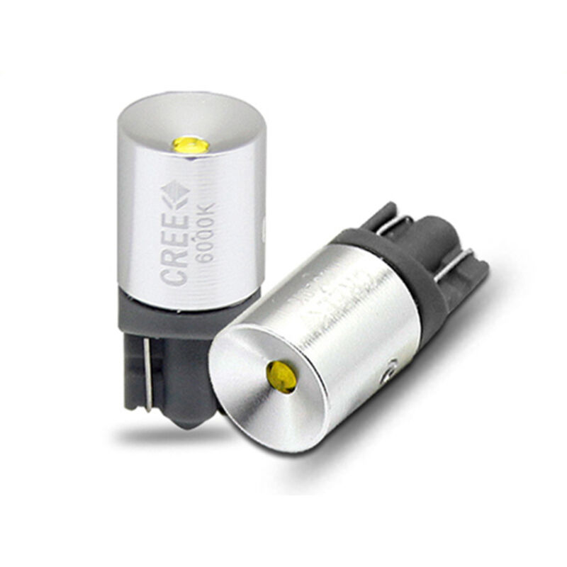 foto del prodotto lampada led t10 w5w canbus pro 12v 3w chip cree xbd no errore luci posizione 90 gradi bianco