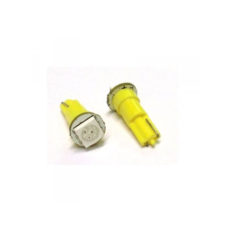 foto del prodotto lampada led t5 w1,2w 1 smd arancione giallo luci cruscotto 12v