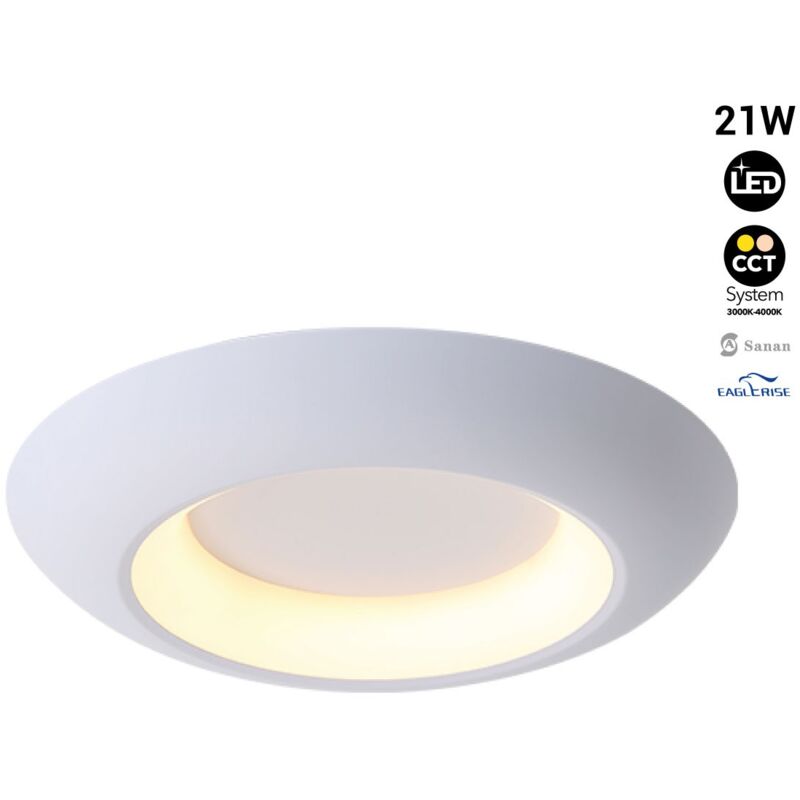 foto del prodotto lampada led tipo plafoniera fax cct 3000k 4000k 21w