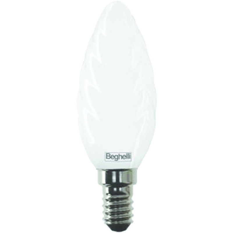 foto del prodotto lampada led tortiglione tuttovetro e14 4w 3000 k calda 470 lm mm.35x97h