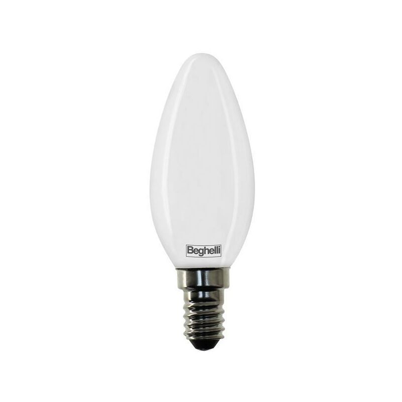 foto del prodotto lampada led tuttovetro opale oliva 4w e14 3000k beghelli 56529