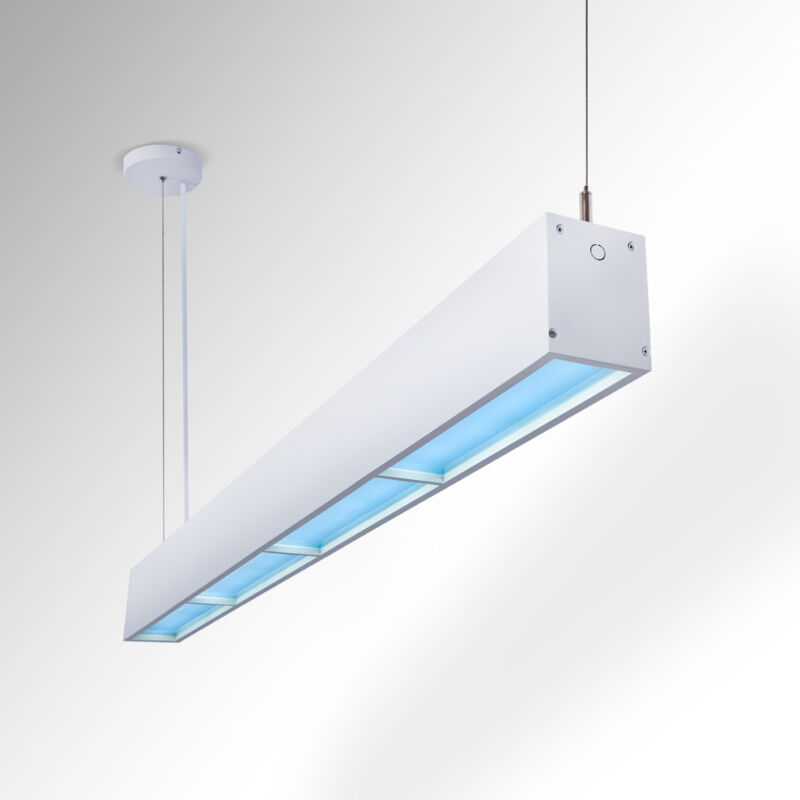foto del prodotto lampada lineare a sospensione blue skylight smart cct 