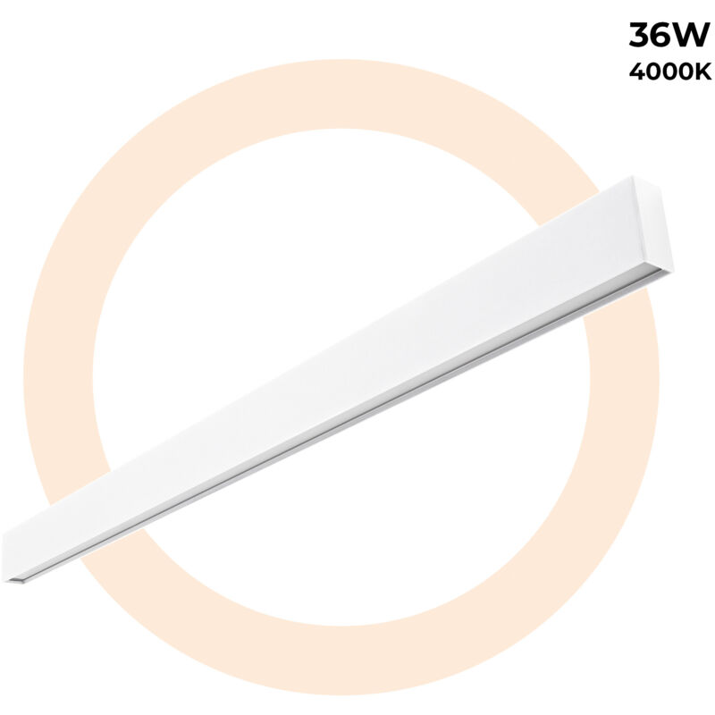 foto del prodotto lampada lineare led a sospensione superficie 36w slim 120cm 