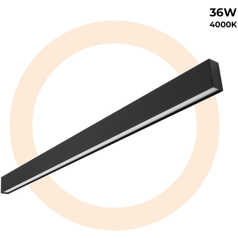 foto del prodotto lampada lineare led a sospensione superficie 36w slim 120cm 