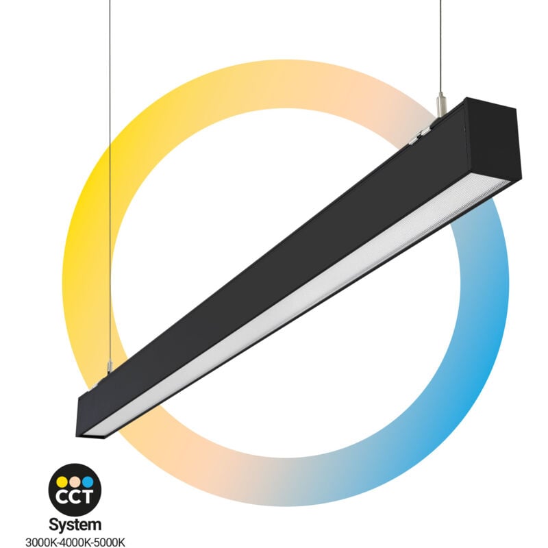 foto del prodotto lampada lineare led cct a sospensione superficie 40w potenza