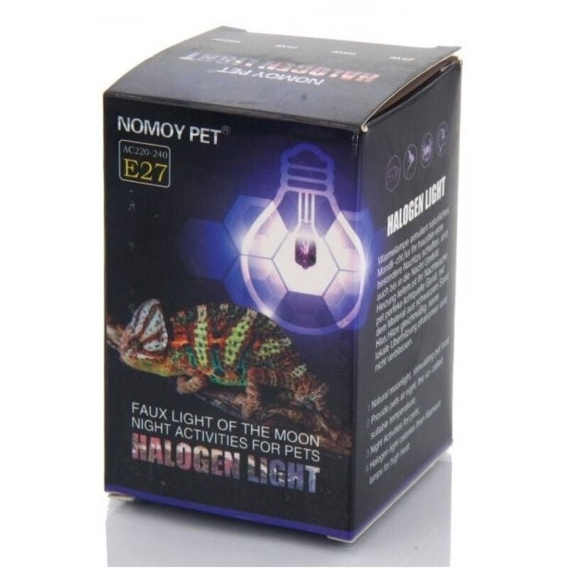 foto del prodotto lampada luna notturna rettili tartarughe terrario luce viola raggi uva uvb 50w - - trade shop traesio