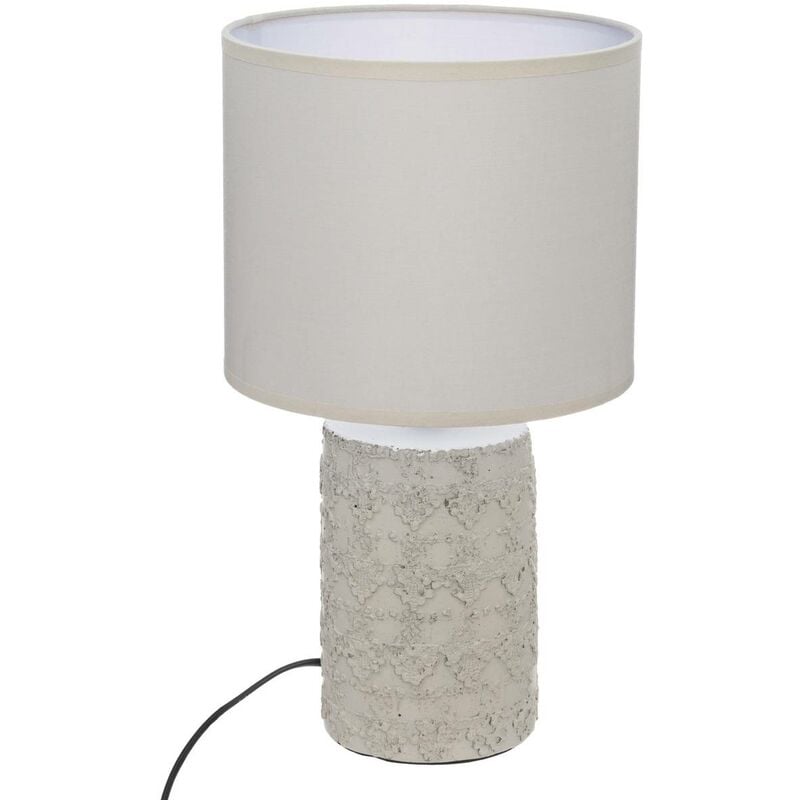 foto del prodotto lampada melo in ceramica beige h34cm atmosphera cr ateur d int rieur
