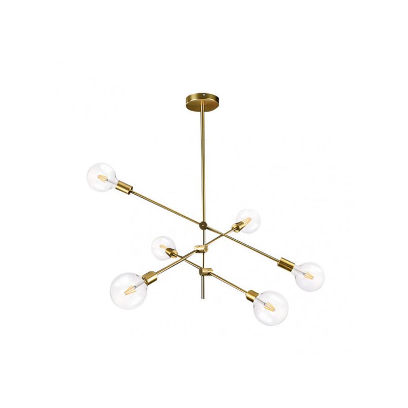 foto del prodotto lampada modello jerusalen bronzo di 6 luci fabrilamp