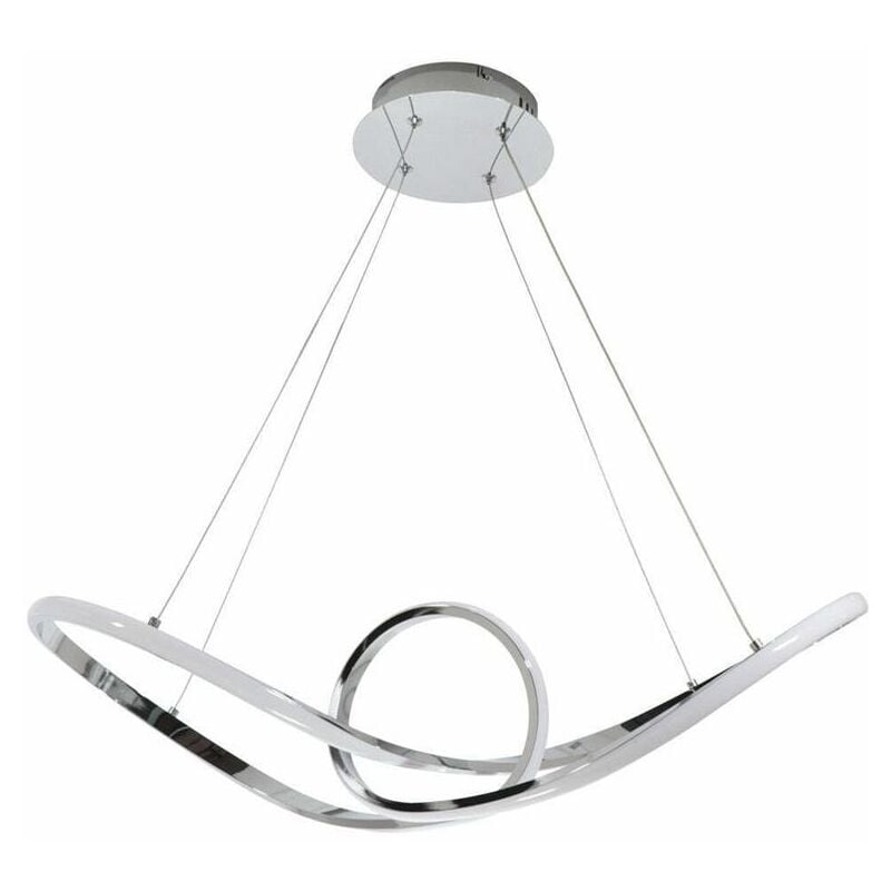 foto del prodotto lampada nodo a sospensione con luce led 45w 4145lm 4500k in colore bianco