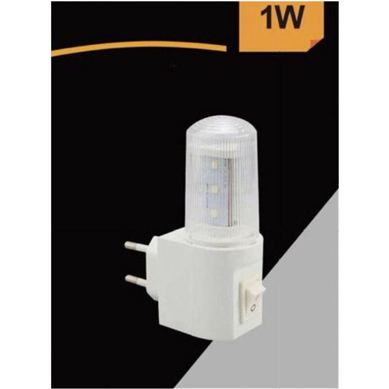 foto del prodotto lampada notturna led lampadina luce da notte 1 w luce bianca fredda 6500k xyd101 trade shop traesio
