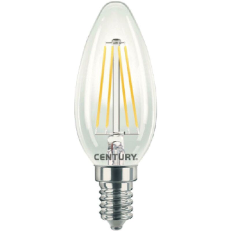 foto del prodotto lampada oliva filamento led incanto candela 6w e14 27 century