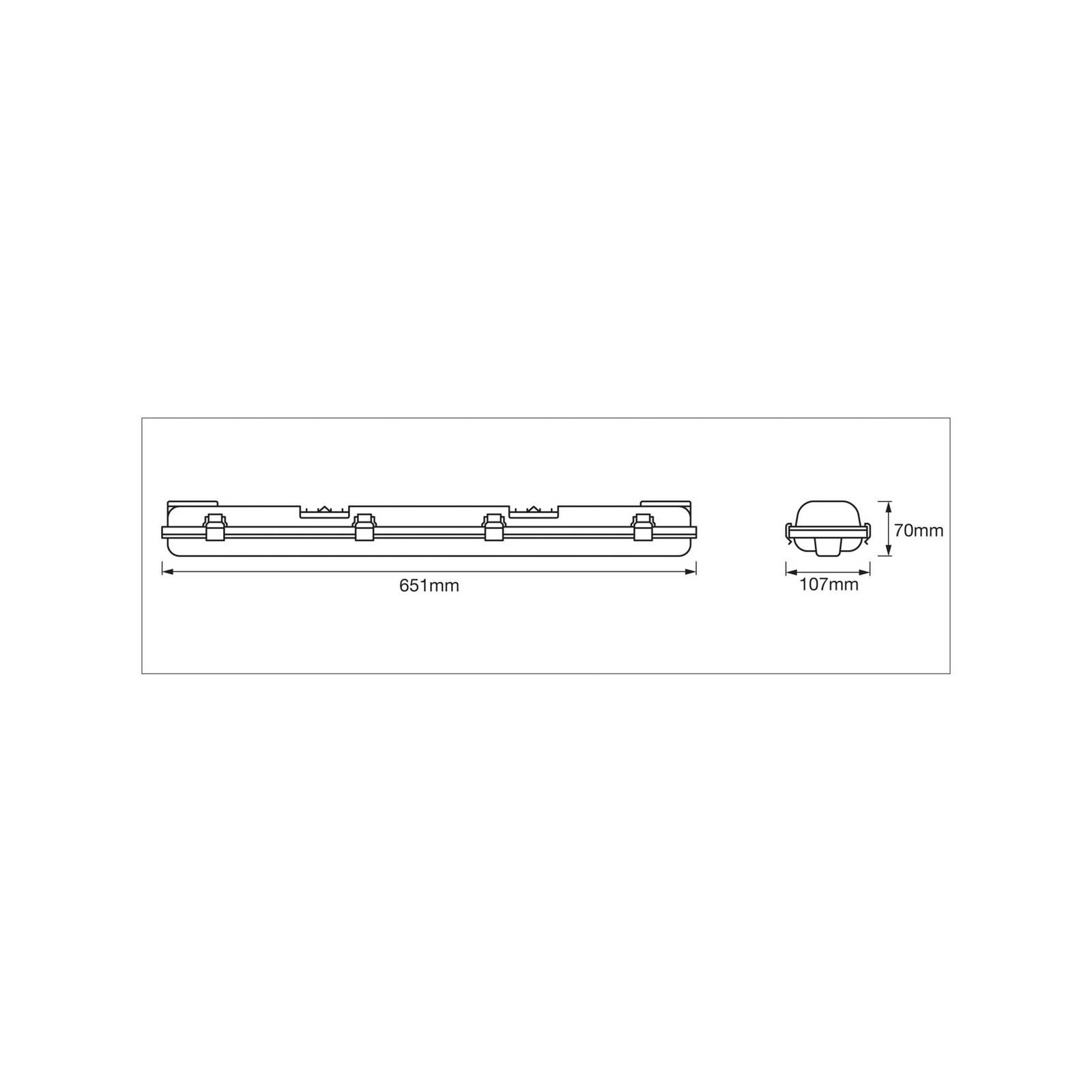 foto del prodotto lampada osram resistente all umidit submarine, 65 cm, 2 x 7 w g13 led ip65