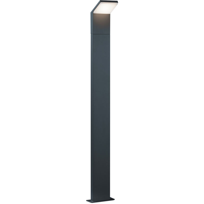 foto del prodotto lampada palo da esterno a led in alluminio antracite