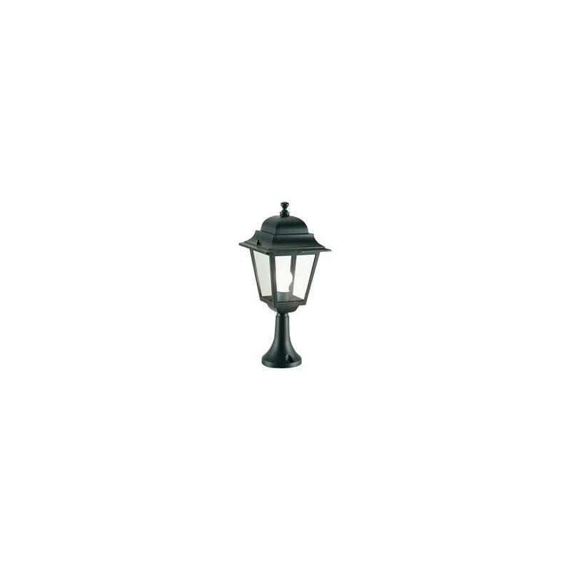 foto del prodotto lampada palo paletto da cancello colore nero da esterno linea quadrata sovil