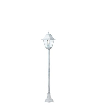 foto del prodotto lampada palo paletto per giardino colore bianco e argento per esterno linea old sovil