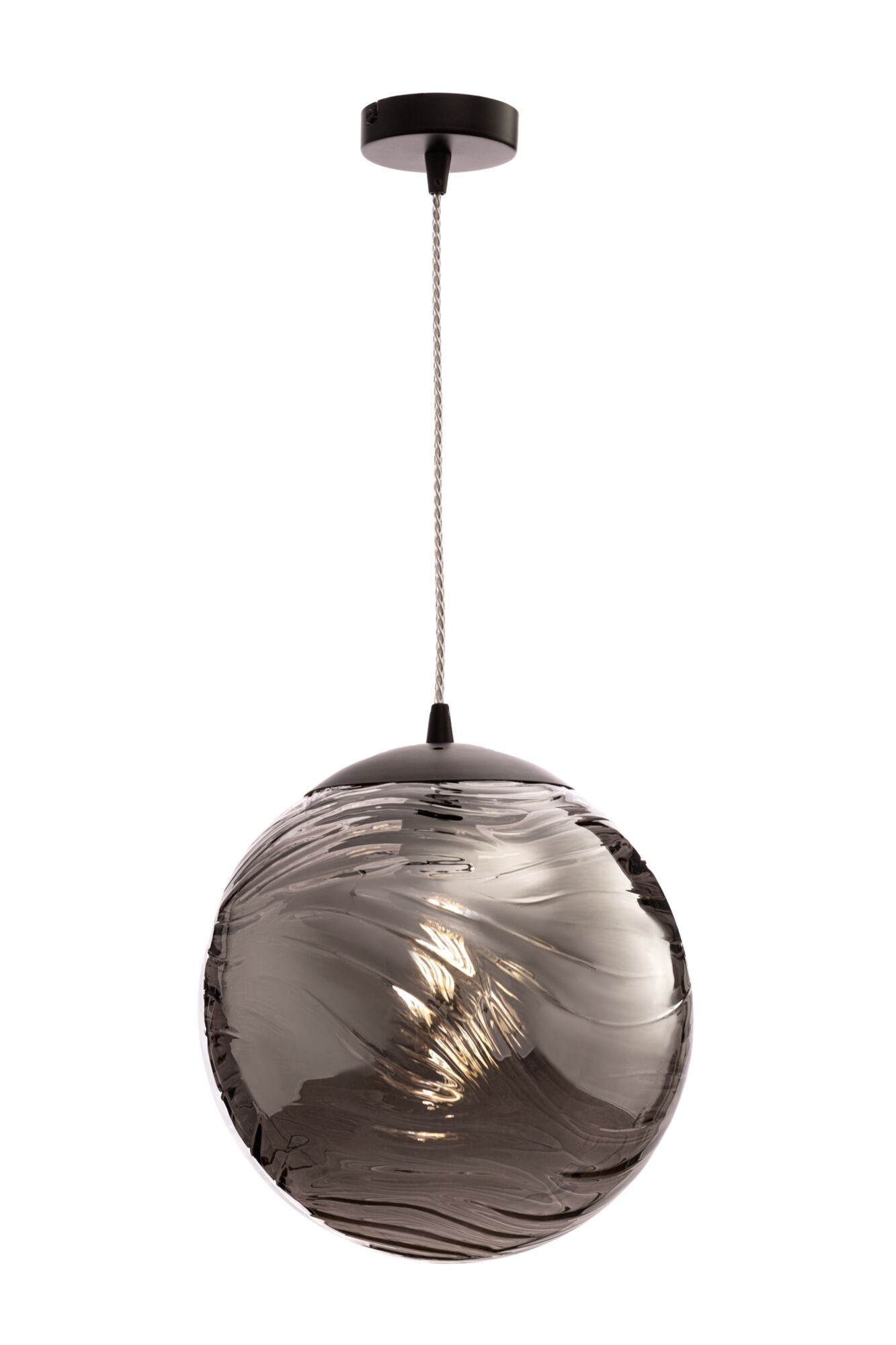 foto del prodotto lampada pendente pendant in metallo dunas opaco nero