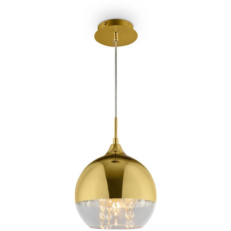 foto del prodotto lampada pendente pendant in metallo fermi oro